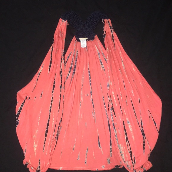 Tie Dye Open Front Tank Layering Piece - Picture 2 of 5